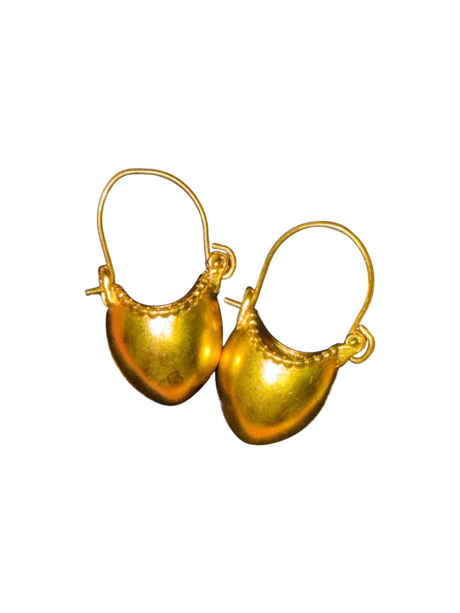 Traditional Newari Classic Makasi Earrings | Gold-Plated Jewellery