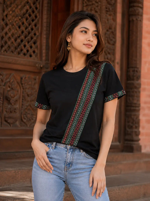 Guthi Collections Newari Heritage T-Shirt | Unisex Cultural Tee