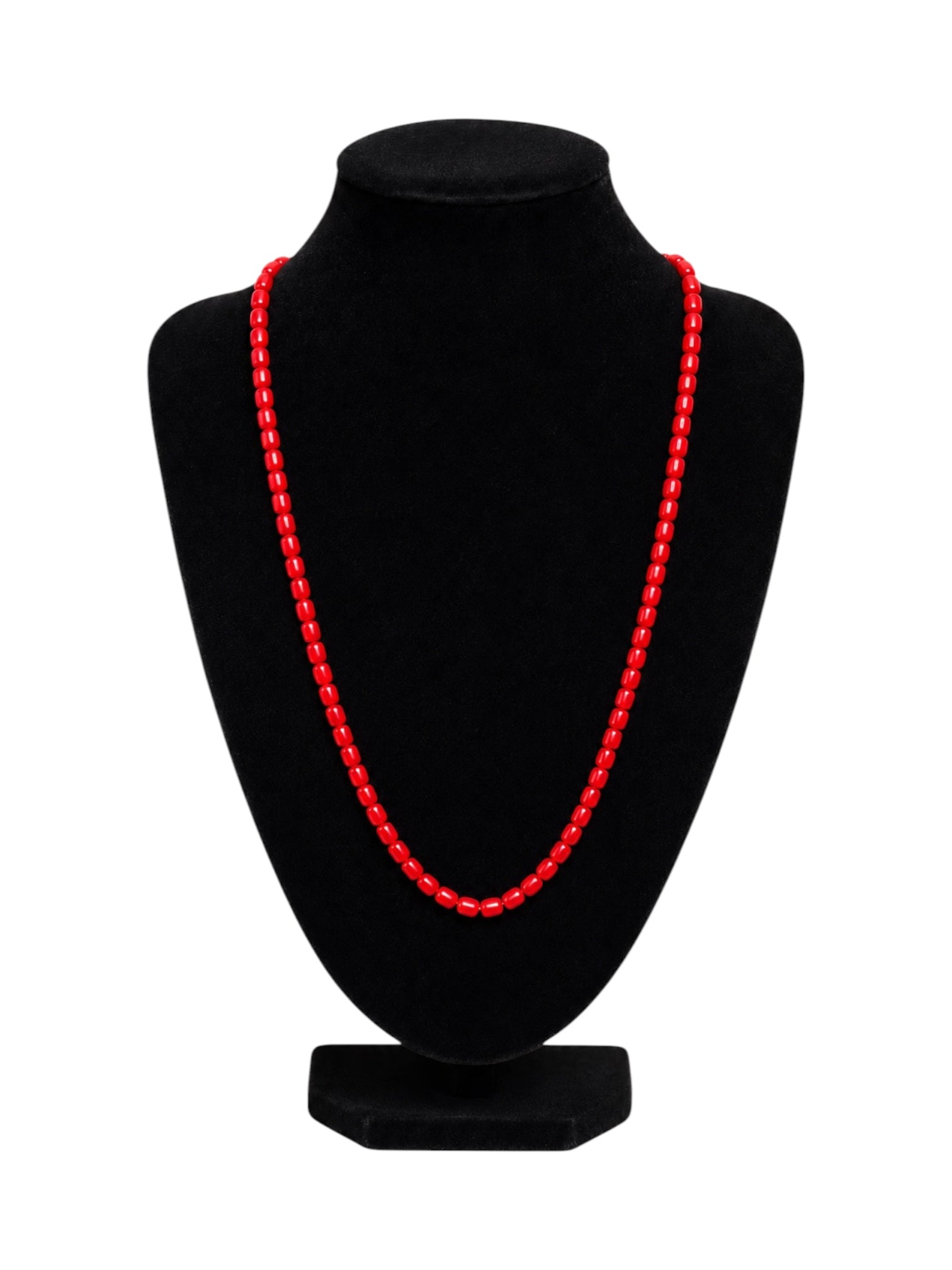 Traditional Newari Bhimpu Mala | Red Beaded Necklace