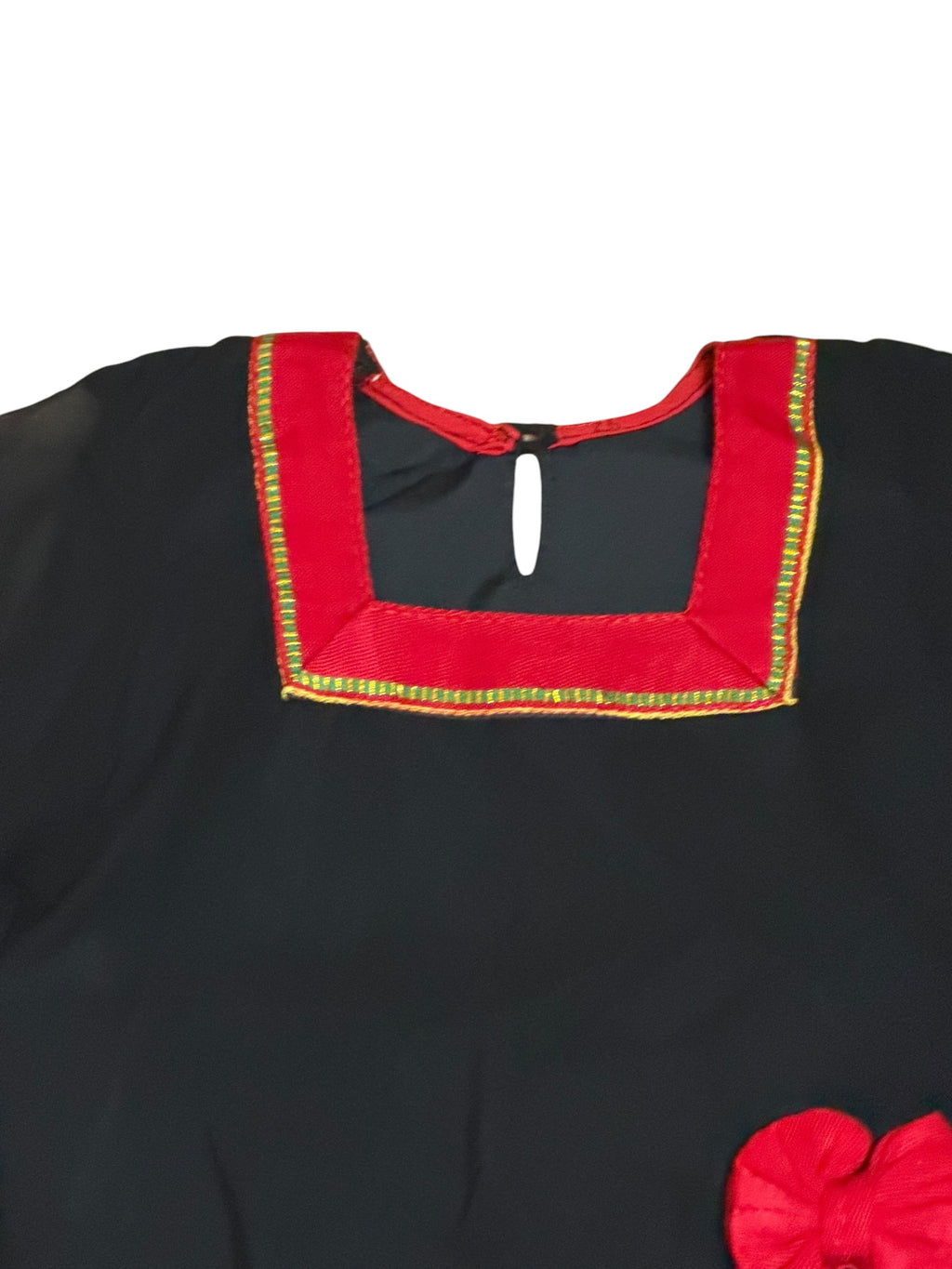 Kids Traditional Newari Bow Kurthi Set | Girls' Cultural Dress