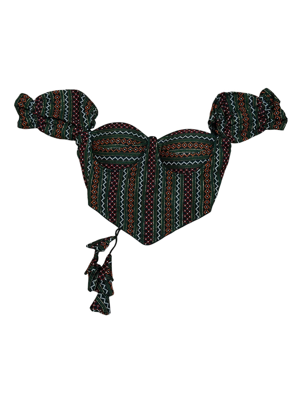Women’s Traditional Newari Corset Blouse | Black