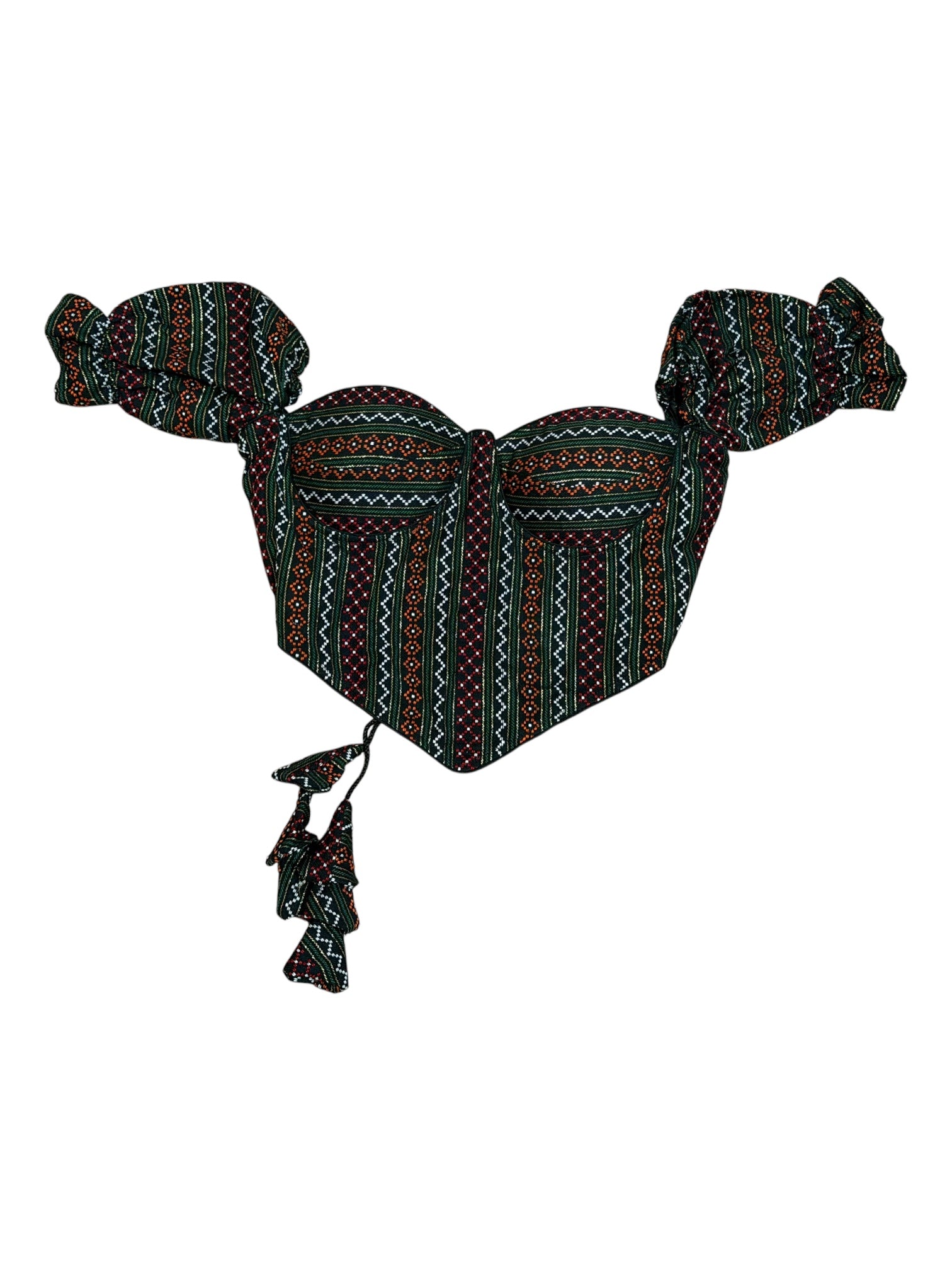 Women’s Traditional Newari Corset Blouse | Black