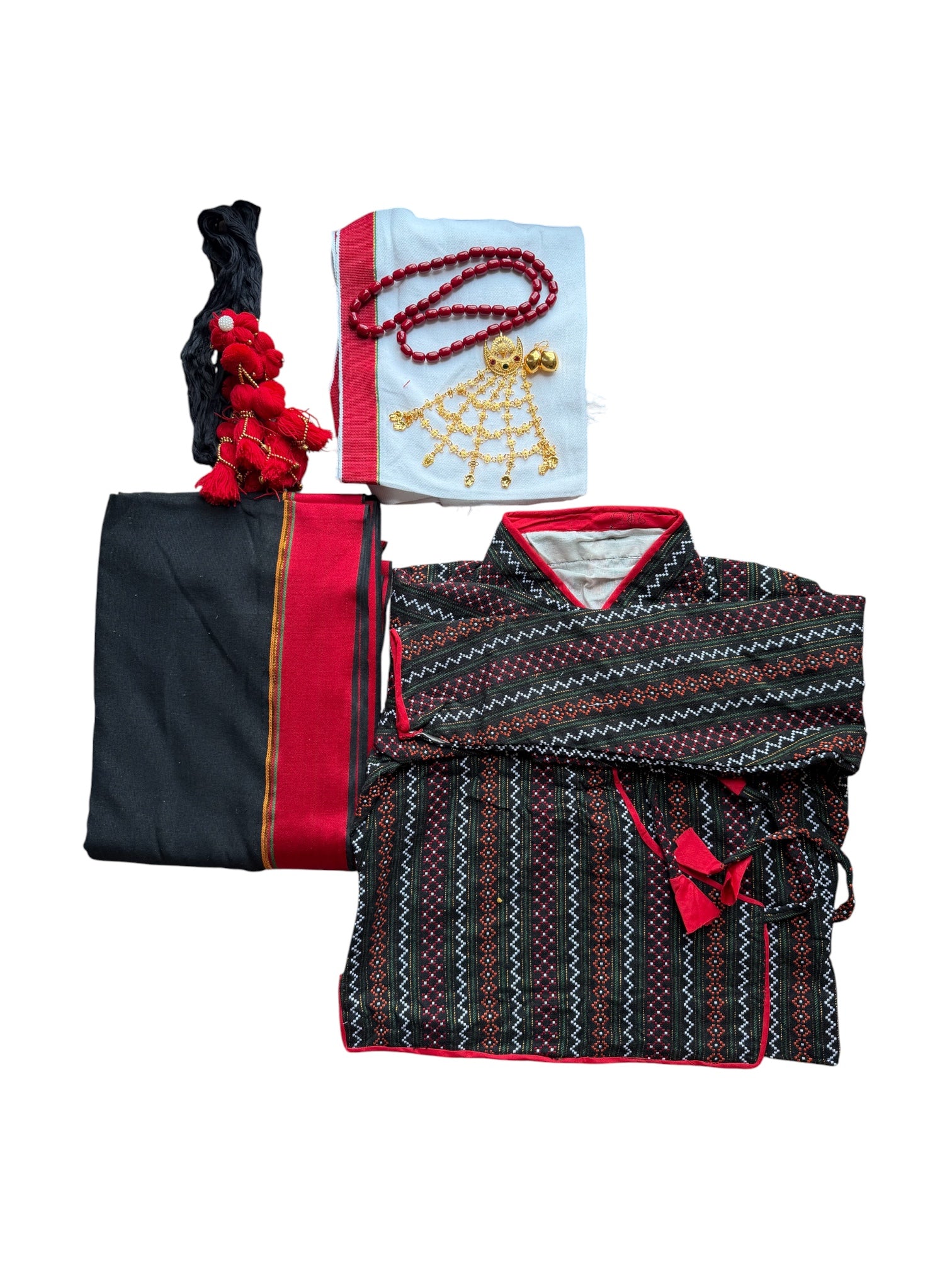 Traditional Newari Haku Patasi Set | Women's Cultural Dress