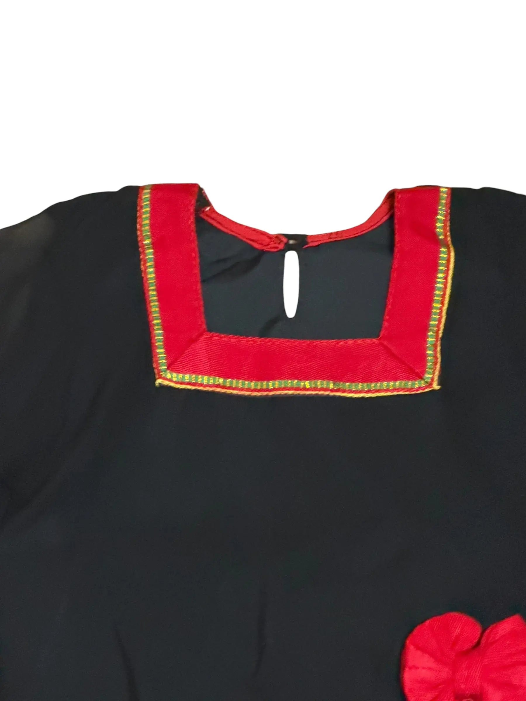 Kids Traditional Newari Bow Kurthi Set | Girls' Cultural Dress