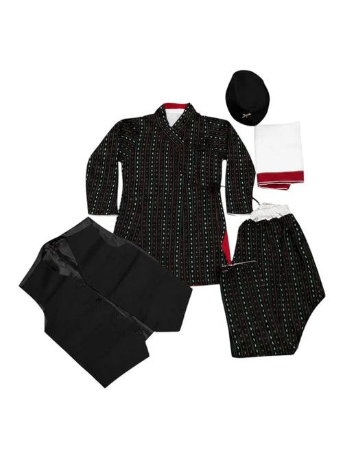 Kids Traditional Newari Daura Suruwal Set | Boys' Cultural Outfit
