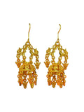 Traditional Dalucha Earrings | Gold-Tone Newari Cultural Jewellery