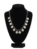 Traditional Newari Coin Mala Necklace | Silver-Plated Jewellery
