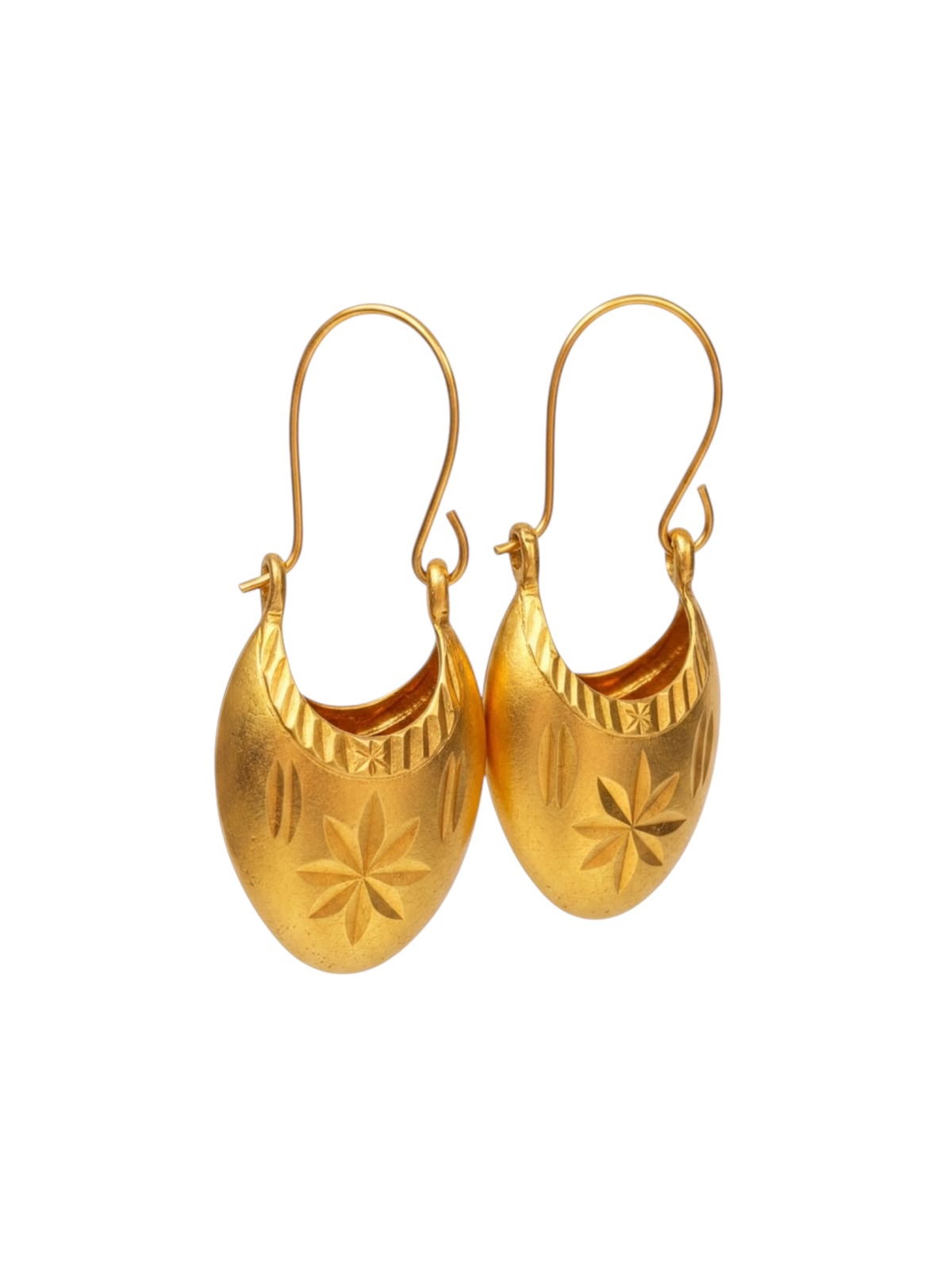 Traditional Newari Butta Makasi Earrings | Gold-Plated Jewellery