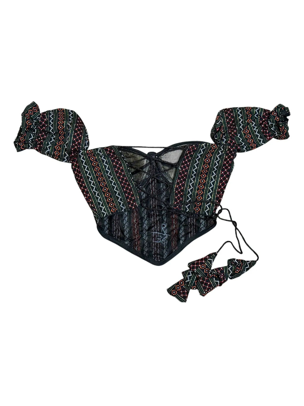 Women’s Traditional Newari Corset Blouse | Black