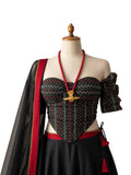 Women’s Traditional Newari Corset Blouse | Black