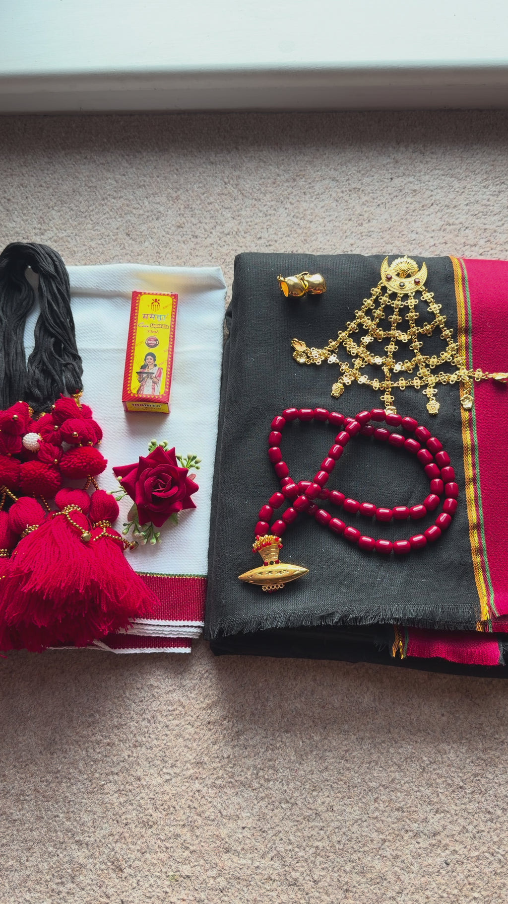 Traditional Cotton Haku Patasi Set | Newari Women’s Cultural Dress