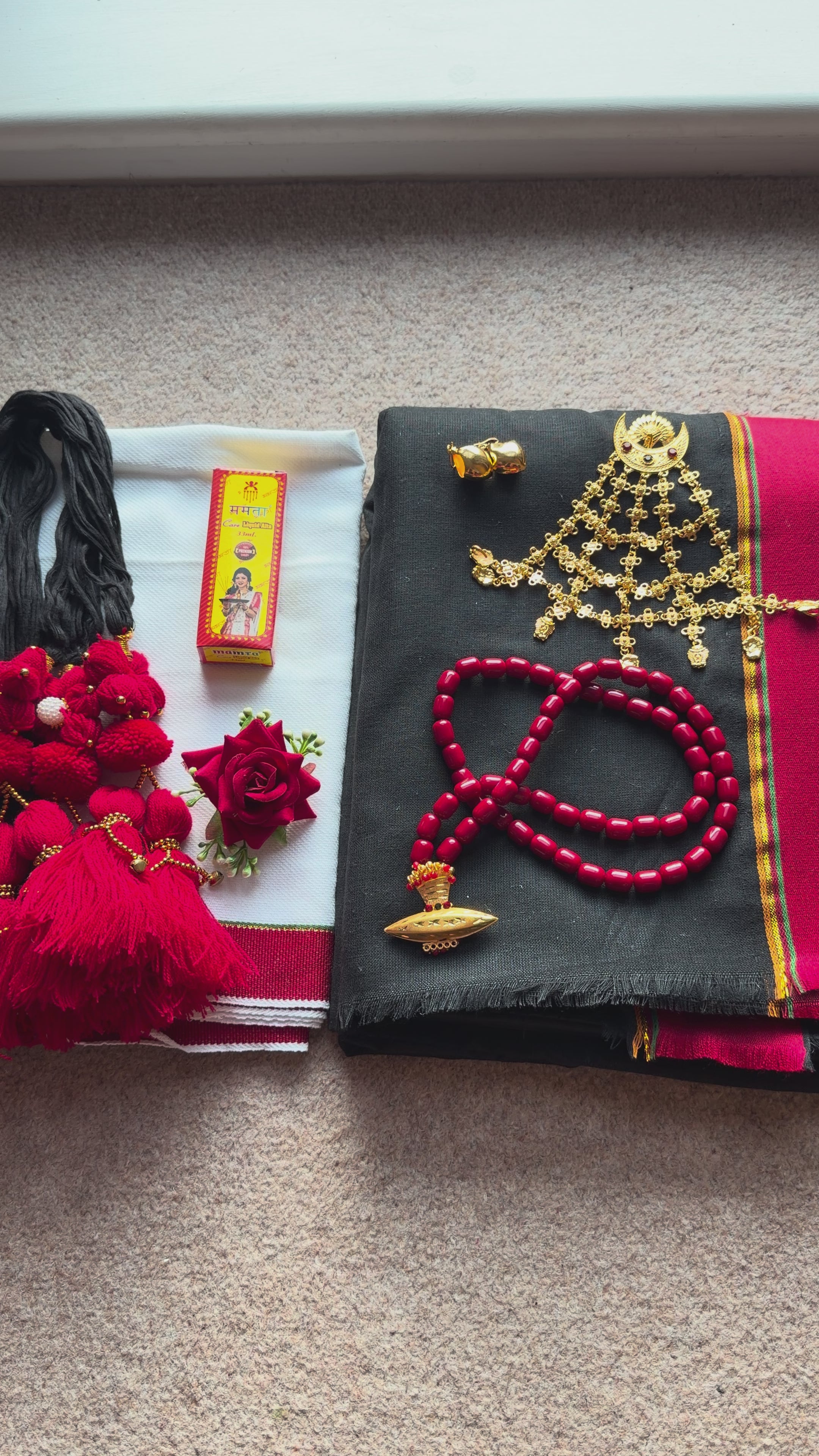 Traditional Cotton Haku Patasi Set | Newari Women’s Cultural Dress